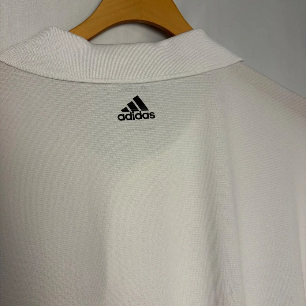 Adidas Golf Mens White Climalite Bear Creek Polo Shirt Large P78573